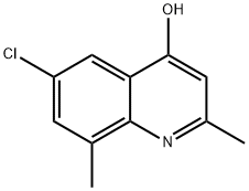 6-CHLORO-2,8-DIMETHYL-4-QUINOLINOL Structure