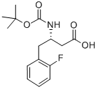 BOC-(S)-3-AMINO-4-(2-FLUORO-PHENYL)-BUTYRIC ACID Structure