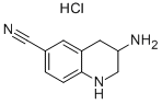 3-AMINO-1,2,3,4-TETRAHYDROQUINOLINE-6-CARBONITRILE HYDROCHLORIDE Structure