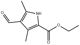 ETHYL 4-FORMYL-3,5-DIMETHYL-1H-PYRROLE-2-CARBOXYLATE Structure