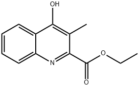 ETHYL 4-HYDROXY-3-METHYLQUINOLINE-2-CARBOXYLATE Structure