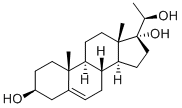 5-PREGNENE-3B,17A,20B-TRIOL Structure