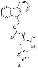 FMOC-D-2-(5-BROMOTHIENYL)ALANINE Structure