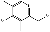 4-BROMO-2-(BROMOMETHYL)-3,5-DIMETHYLPYRIDINE Structure