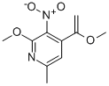 2-METHOXY-4-(1-METHOXYVINYL)-6-METHYL-3-NITROPYRIDINE Structure