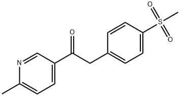 	1-(6-Methylpyridin-3-yl)-2-(4-(methylsulfonyl)phenyl)ethanone Structure