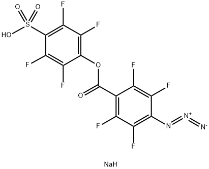 4-AZIDO-2,3,5,6-TETRAFLUOROBENZOIC ACID STP ESTER SODIUM SALT Structure