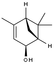 [1R-(1alpha,2alpha,5alpha)]-4,6,6-trimethylbicyclo[3.1.1]hept-3-en-2-ol Structure