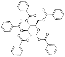 ALPHA-D-GLUCOPYRANOSE PENTABENZOATE Structure