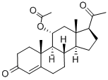 11ALPHA-HYDROXYPROGESTERONE ACETATE Structure