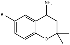 6-BROMO-3,4-DIHYDRO-2,2-DIMETHYL-2H-CHROMEN-4-AMINE HCL Structure