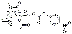 β-D-Glucopyranuronic Acid Methyl Ester 2,3,4-Triacetate 1-(4-Nitrophenyl Carbonate) Structure