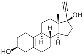 17-alpha-Ethynyl-estr-5(10)-ene-3-beta,17-beta-diol Structure