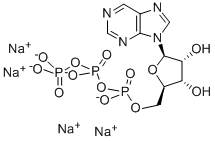 PURINE RIBOSIDE-5'-O-TRIPHOSPHATE SODIUM SALT Structure