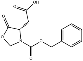 (S)-(+)-3-(BENZYLOXYCARBONYL)-5-OXO-4-OXAZOLIDINEACETIC ACID Structure