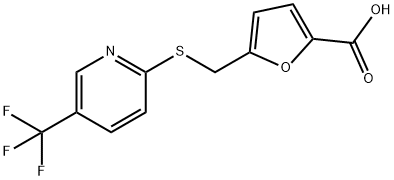 2-(5-CARBOXYFURFURYLTHIO)-5-(TRIFLUOROMETHYL)PYRIDINE Structure