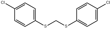 BIS(4-CHLOROPHENYLTHIO)METHANE Structure