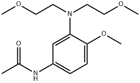 3-(N,N-Dimethoxyethyl)amino-4-methoxyacetanilide  Structure