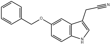 5-Benzyloxyindole-3-acetonitrile Structure