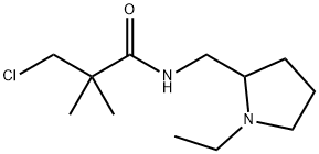 N1-[(1-ETHYLTETRAHYDRO-1H-PYRROL-2-YL)METHYL]-3-CHLORO-2,2-DIMETHYLPROPANAMIDE Structure