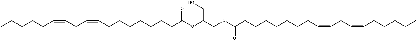 1-(hydroxymethyl)ethane-1,2-diyl bis[(9Z,12Z)-octadeca-9,12-dienoate]  Structure