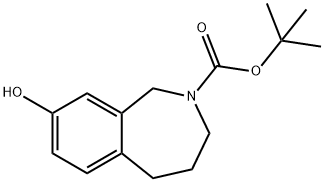 TERT-BUTYL 8-HYDROXY-4,5-DIHYDRO-1H-BENZO[C]AZEPINE-2(3H)-CARBOXYLATE Structure