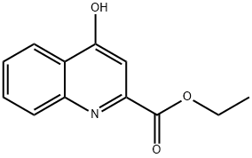 ETHYL 4-HYDROXY-2-QUINOLINECARBOXYLATE Structure