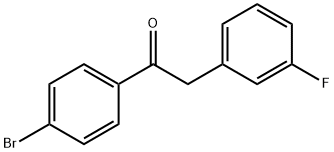 4'-BROMO-2-(3-FLUOROPHENYL)ACETOPHENONE Structure