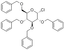 2,3,4,6-Tetra-O-benzyl-a-D-glucopyranosylchloride Structure