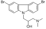 1-(3,6-DIBROMO-9H-CARBAZOL-9-YL)-3-(DIMETHYLAMINO)PROPAN-2-OL Structure