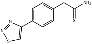 2-[4-(1,2,3-THIADIAZOL-4-YL)PHENYL]ETHANETHIOAMIDE Structure