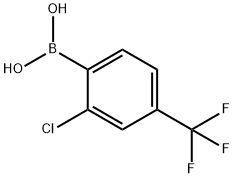 2-Chloro-4-trifluoromethylphenylboronic acid  Structure