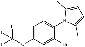 1-[2-BROMO-4-(TRIFLUOROMETHOXY)PHENYL]-2,5-DIMETHYL-1H-PYRROLE Structure