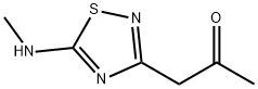 1-(5-METHYLAMINO-[1,2,4]THIADIAZOL-3-YL)-PROPAN-2-ONE Structure