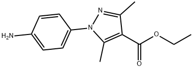 ETHYL 1-(4-AMINOPHENYL)-3,5-DIMETHYL-1H-PYRAZOLE-4-CARBOXYLATE Structure