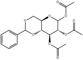 1,2,3-TRI-O-ACETYL-4,6-O-BENZYLIDENE-D-GLUCOPYRANOSE Structure