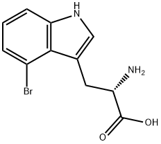 4-BROMO-DL-TRYPTOPHAN Structure