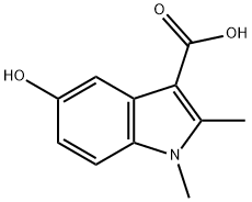 5-HYDROXY-1,2-DIMETHYL-1H-INDOLE-3-CARBOXYLIC ACID Structure