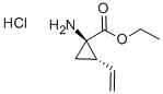 Cyclopropanecarboxylic acid, 1-amino-2-ethenyl-, ethyl ester, hydrochloride (1:1),(1R,2S)-rel- Structure