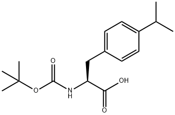 BOC-P-ISOPROPYLPHENYL-L-ALANINE Structure