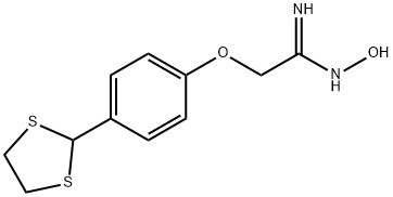 2-[4-(1,3-DITHIOLAN-2-YL)PHENOXY]ACETAMIDOXIME Structure