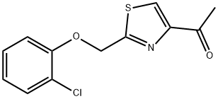 1-{2-[(2-CHLOROPHENOXY)METHYL]-1,3-THIAZOL-4-YL}ETHAN-1-ONE Structure