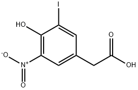 4-HYDROXY-3-IODO-5-NITRO-PHENYLACETIC ACID Structure