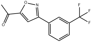 1-3-[3-(TRIFLUOROMETHYL)PHENYL]ISOXAZOL-5-YL-ETHAN-1-ONE Structure