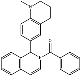 6-(2-BENZOYL-1,2-DIHYDRO-1-ISOQUINOLINYL)-1-METHYL-1,2,3,4-TETRAHYDROQUINOLINE Structure