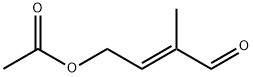 (E)-3-formylbut-2-enyl acetate  Structure