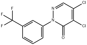 4,5-dichloro-2-[3-(trifluoromethyl)phenyl]pyridazin-3(2H)-one Structure