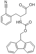 FMOC-(R)-3-AMINO-4-(2-CYANO-PHENYL)-BUTYRIC ACID Structure