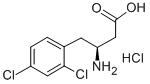 (S)-3-AMINO-4-(2,4-DICHLOROPHENYL)BUTANOIC ACID HYDROCHLORIDE Structure