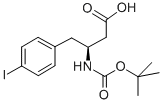 BOC-(S)-3-AMINO-4-(4-IODO-PHENYL)-BUTYRIC ACID Structure